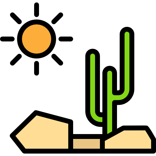 cactus Darius Dan Lineal Color icoon