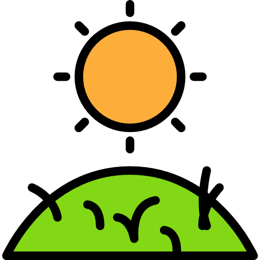 Grass Darius Dan Lineal Color icon