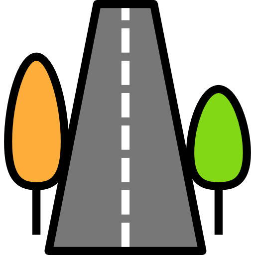Road Darius Dan Lineal Color icon