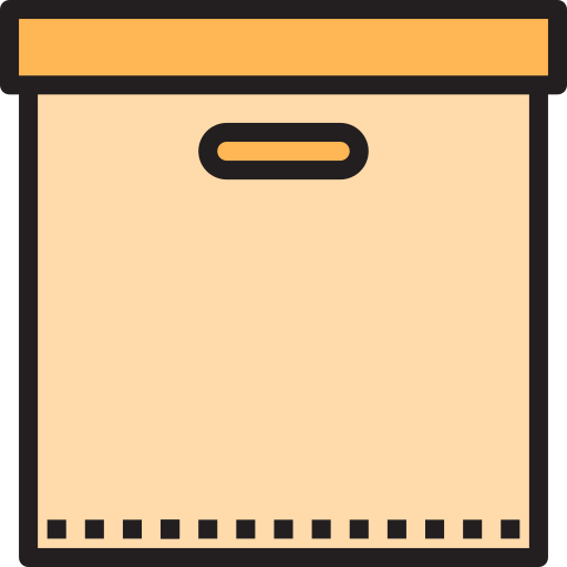 box srip Lineal Color icon