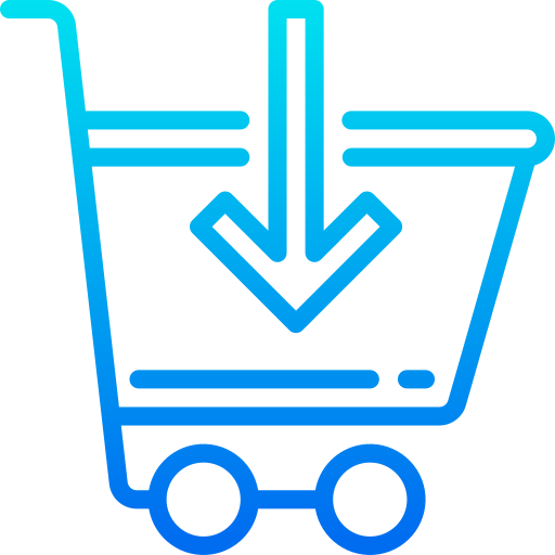 ショッピングカート srip Gradient icon
