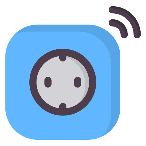 smart plug Generic color fill icon