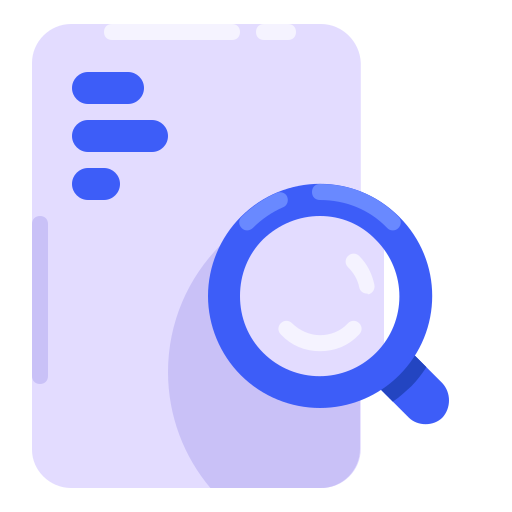 Data searching Generic color fill icon