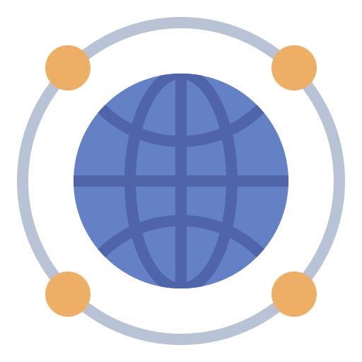 Global Network Generic color fill icon