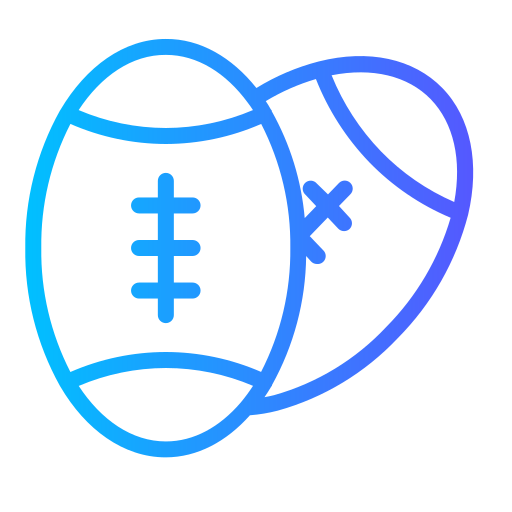 Rugby Generic gradient outline icon