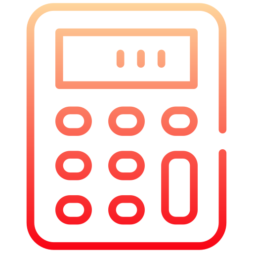 calculadora Generic gradient outline icono