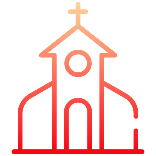 igreja Generic gradient outline Ícone