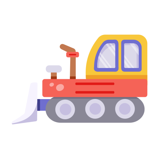 bulldozer Generic color fill icon