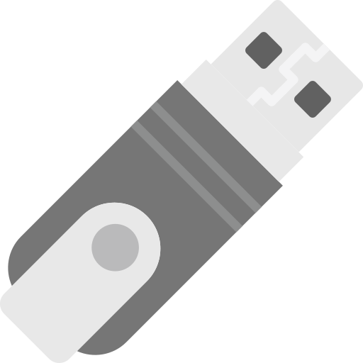 usb stick Generic color fill icoon