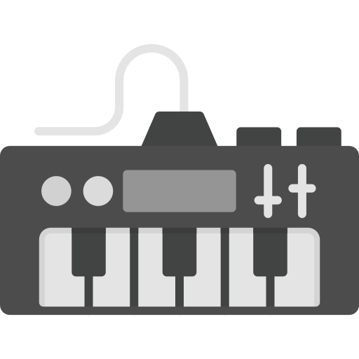 elektrische piano Generic color fill icoon