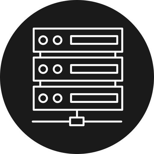 Server Generic black fill icon