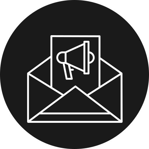 Email marketing Generic black fill icon