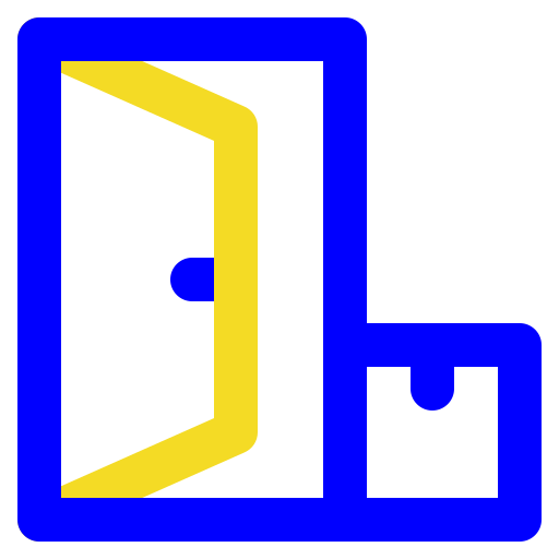 Door delivery Generic color outline icon