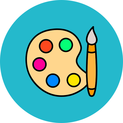 paleta kolorów Generic color lineal-color ikona