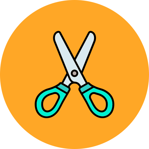 cortar con tijeras Generic color lineal-color icono