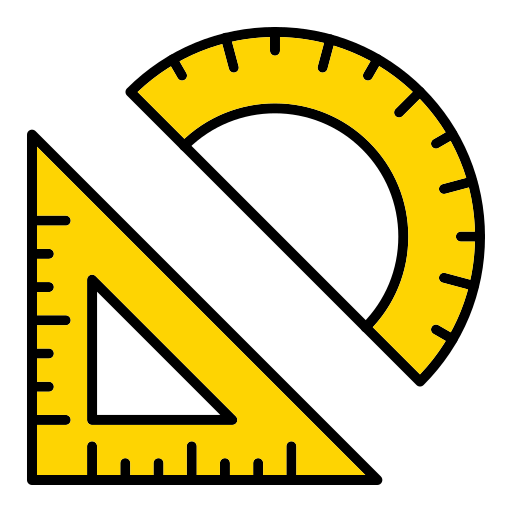 Protractor Generic color lineal-color icon