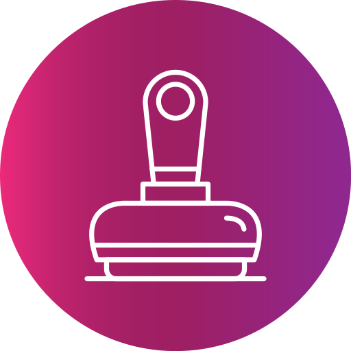 Rubber stamp Generic gradient fill icon