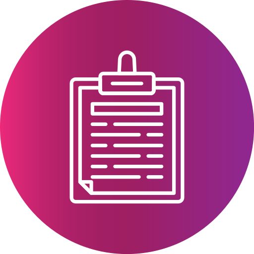 Clipboard Generic gradient fill icon