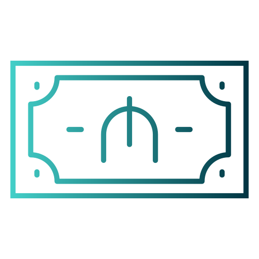 manat Generic gradient outline ikona