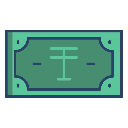 Tenge Generic color lineal-color icon