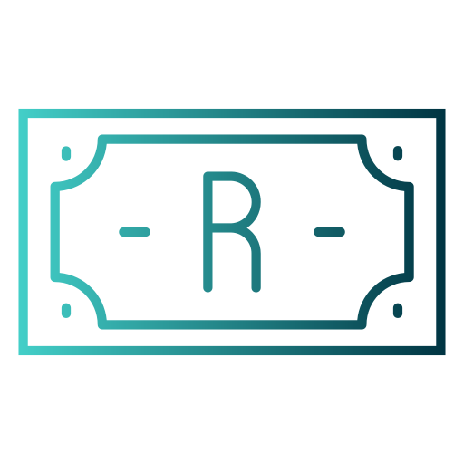 Rand Generic gradient outline icon