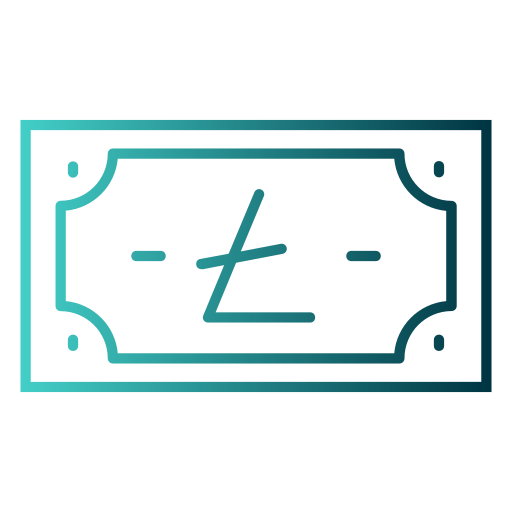 litecoin Generic gradient outline icono
