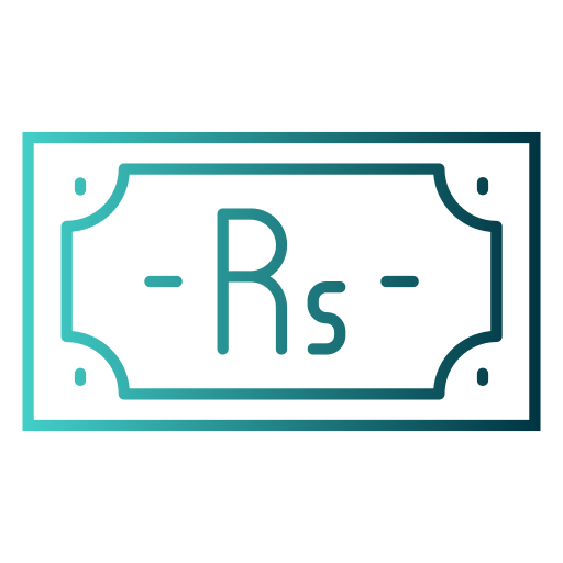 indiase roepie Generic gradient outline icoon