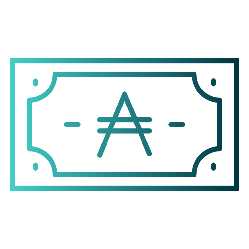 dolar australijski Generic gradient outline ikona