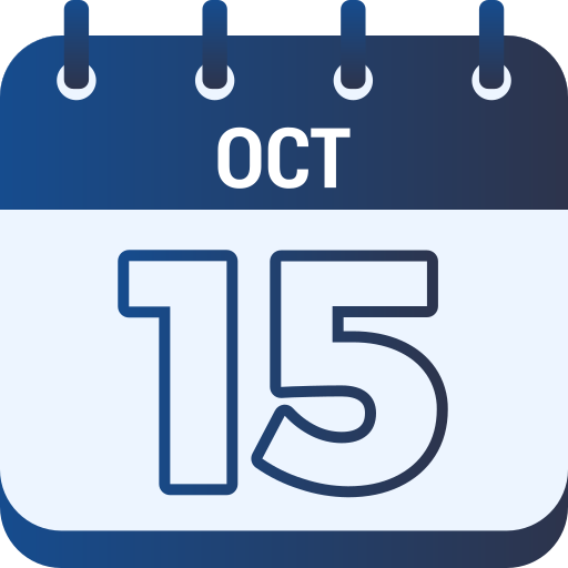10월 15일 Generic gradient fill icon
