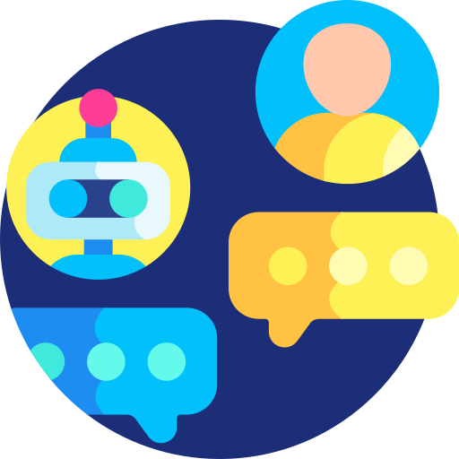 Chat Bot Detailed Flat Circular Flat icon