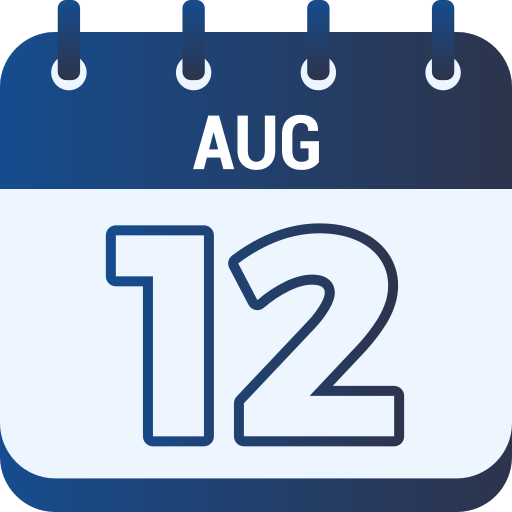 12 sierpnia Generic gradient fill ikona