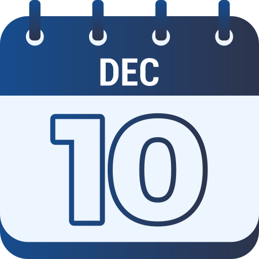 10 декабря Generic gradient fill иконка