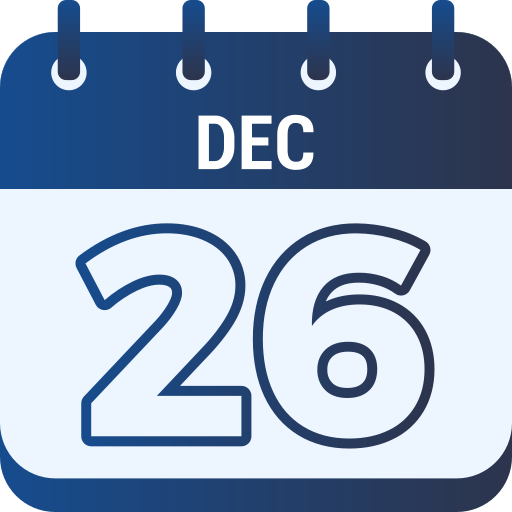 26 grudnia Generic gradient fill ikona