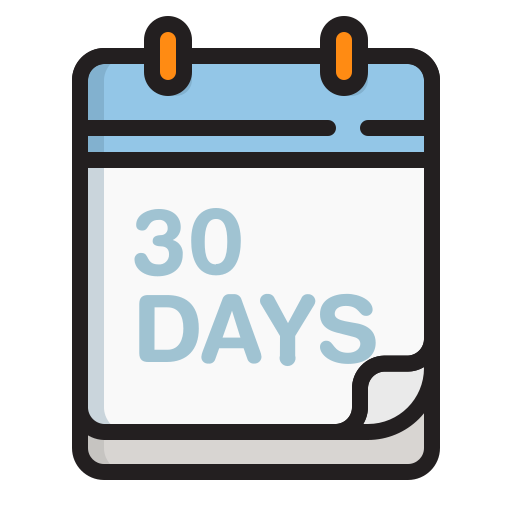 30 dagen Generic color lineal-color icoon