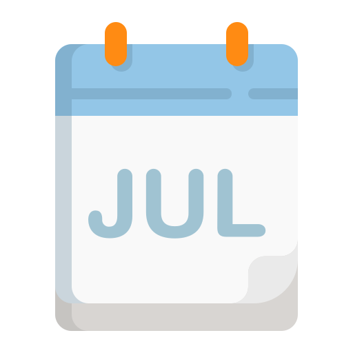 July Generic color fill icon