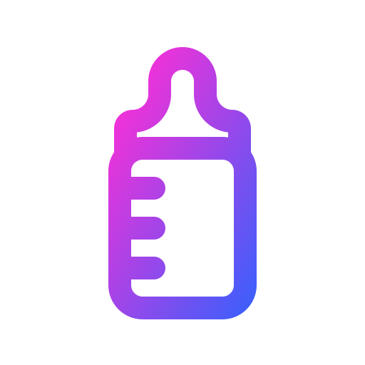 Бутылочка для кормления Generic gradient outline иконка