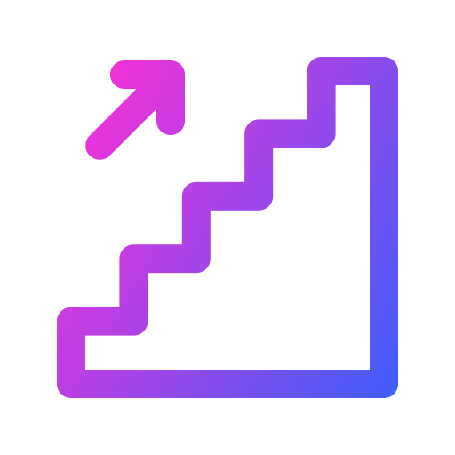 Stairs Generic gradient outline icon