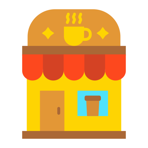 Кофейный магазин Generic color fill иконка