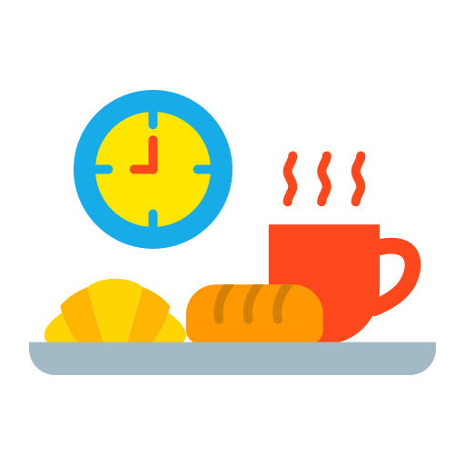 colazione Generic color fill icona