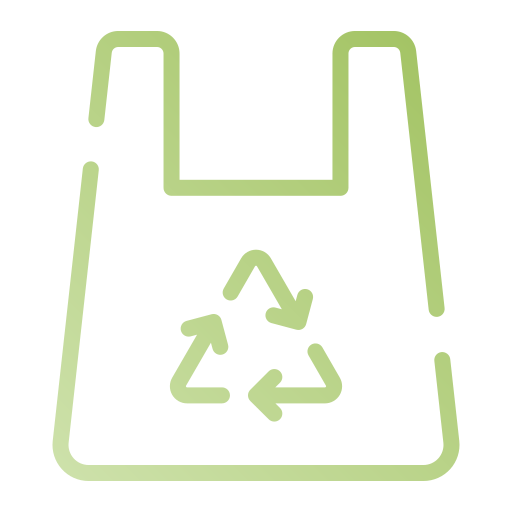 bolsa de reciclaje Generic gradient outline icono