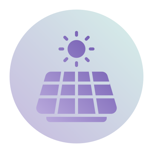 panel solar Generic gradient fill icono