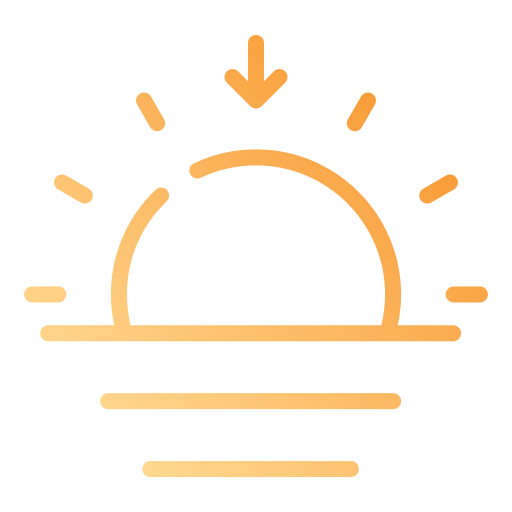Sunset  Generic gradient outline icon