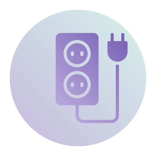 Plug and socket Generic gradient fill icon