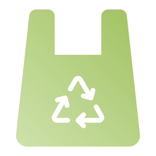 torba z recyklingu Generic gradient fill ikona