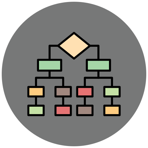 Hierarchy Generic color lineal-color icon
