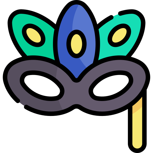 maska Kawaii Lineal color ikona