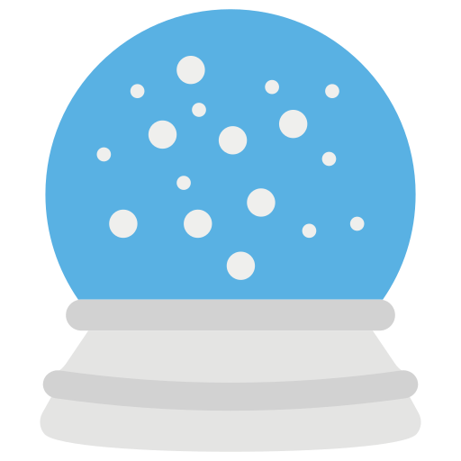 palla di neve Generic color fill icona