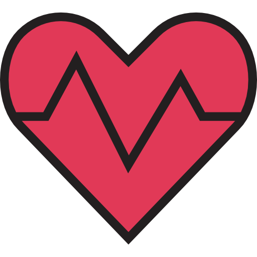 Heart rate srip Lineal Color icon