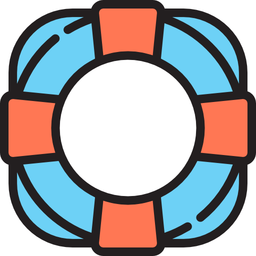 Lifesaver srip Lineal Color icon