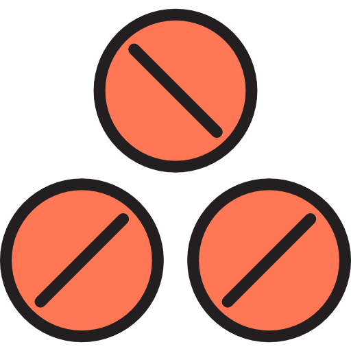 pastillas srip Lineal Color icono
